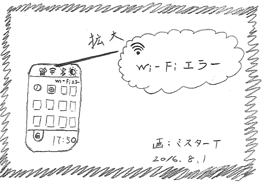 スマホの電波の絵