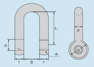 シャックル_寸法図