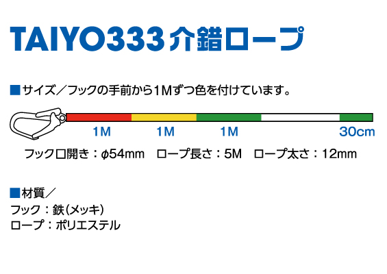 TAIYO333　介錯ロープ　詳細イラスト2